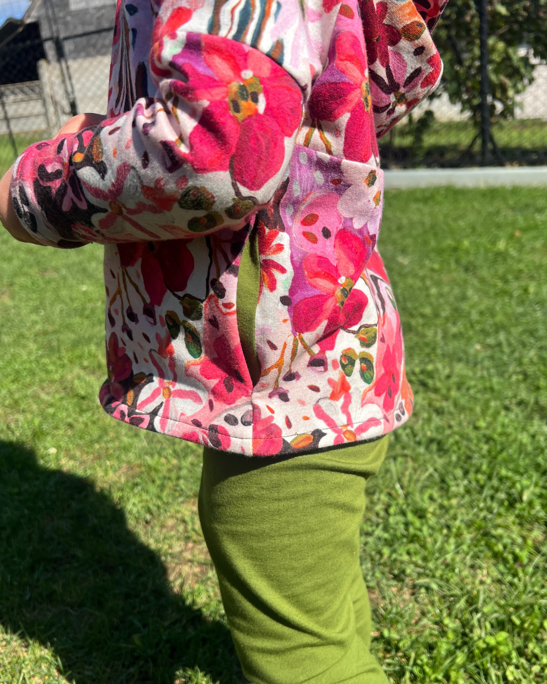 Girl's Essentials - Pantaloni din bumbac Forest Night