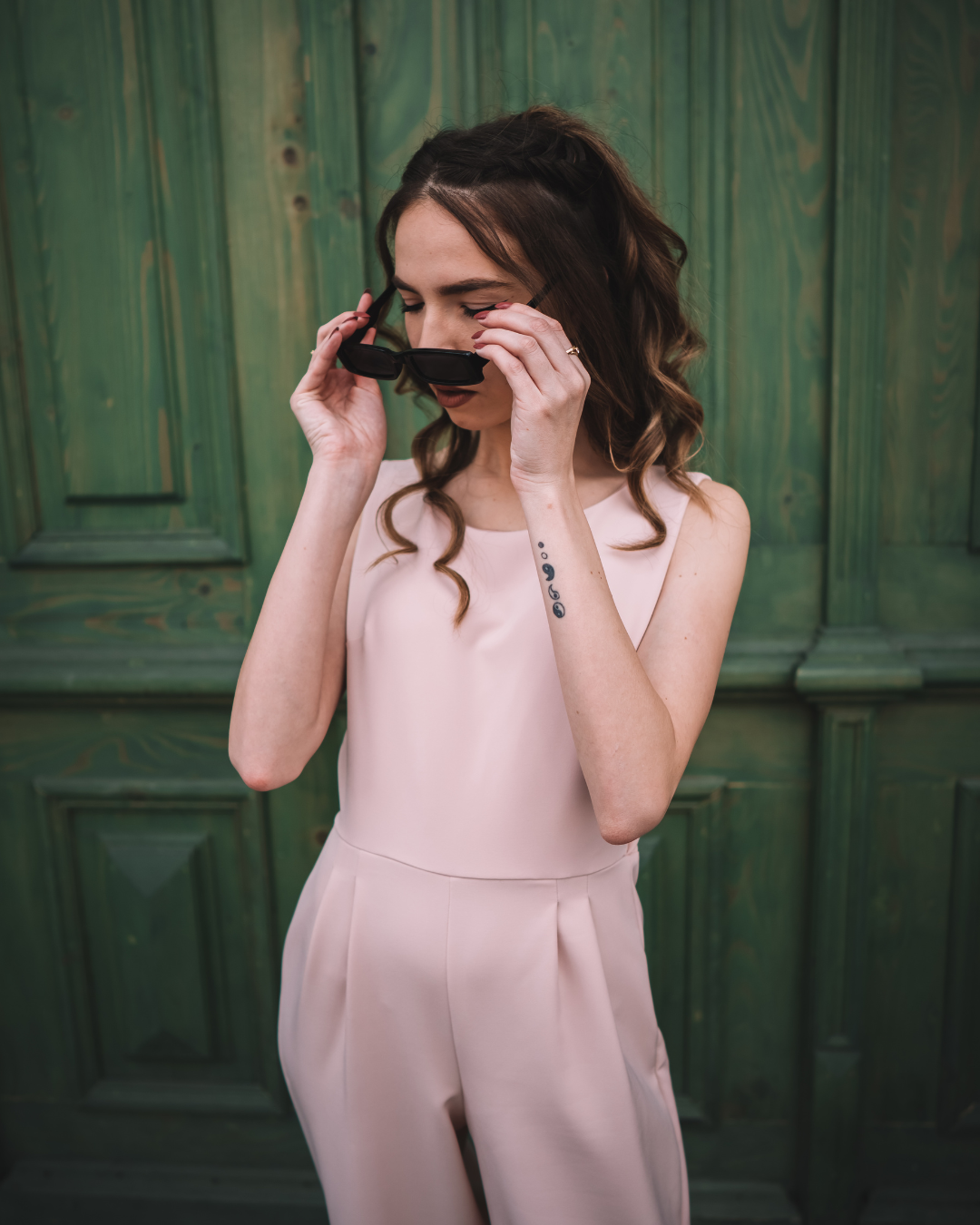 Aria - Salopetă Roz Pudră