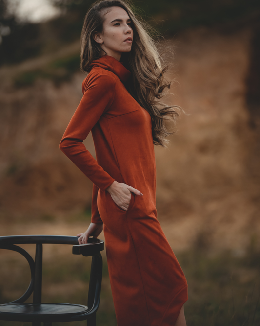 Ida - Rochie Cognac