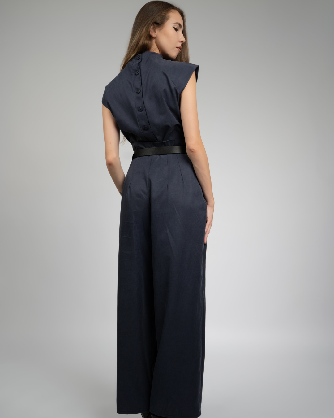 Myra - Pantaloni Palazzo Navy