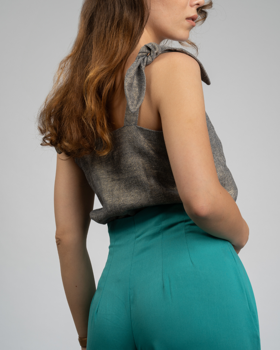 Myra - Pantaloni Palazzo Turcoaz