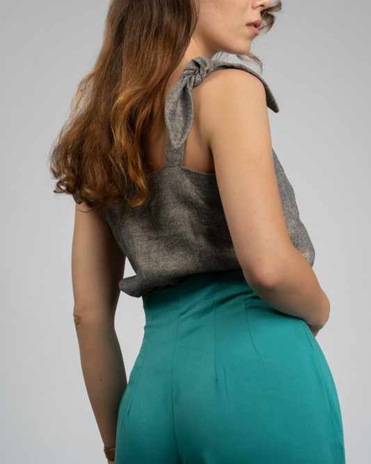 Myra - Pantaloni Palazzo Turcoaz